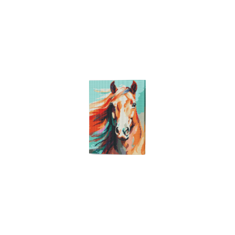 KIT DIAMOND PAINTING CON BASTIDOR CABALLO FÉNIX 30X40